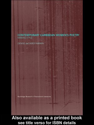 cover image of Contemporary Caribbean Women's Poetry